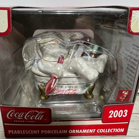 Coca Cola Holiday Nib Coca Cola Christmas Ornament Collectors 203